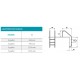 SCALA STANDARD ACCIAIO INOX 316